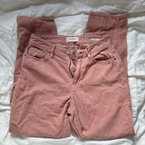 PacSun Dusty Rose Corduroy Straight Leg Jeans